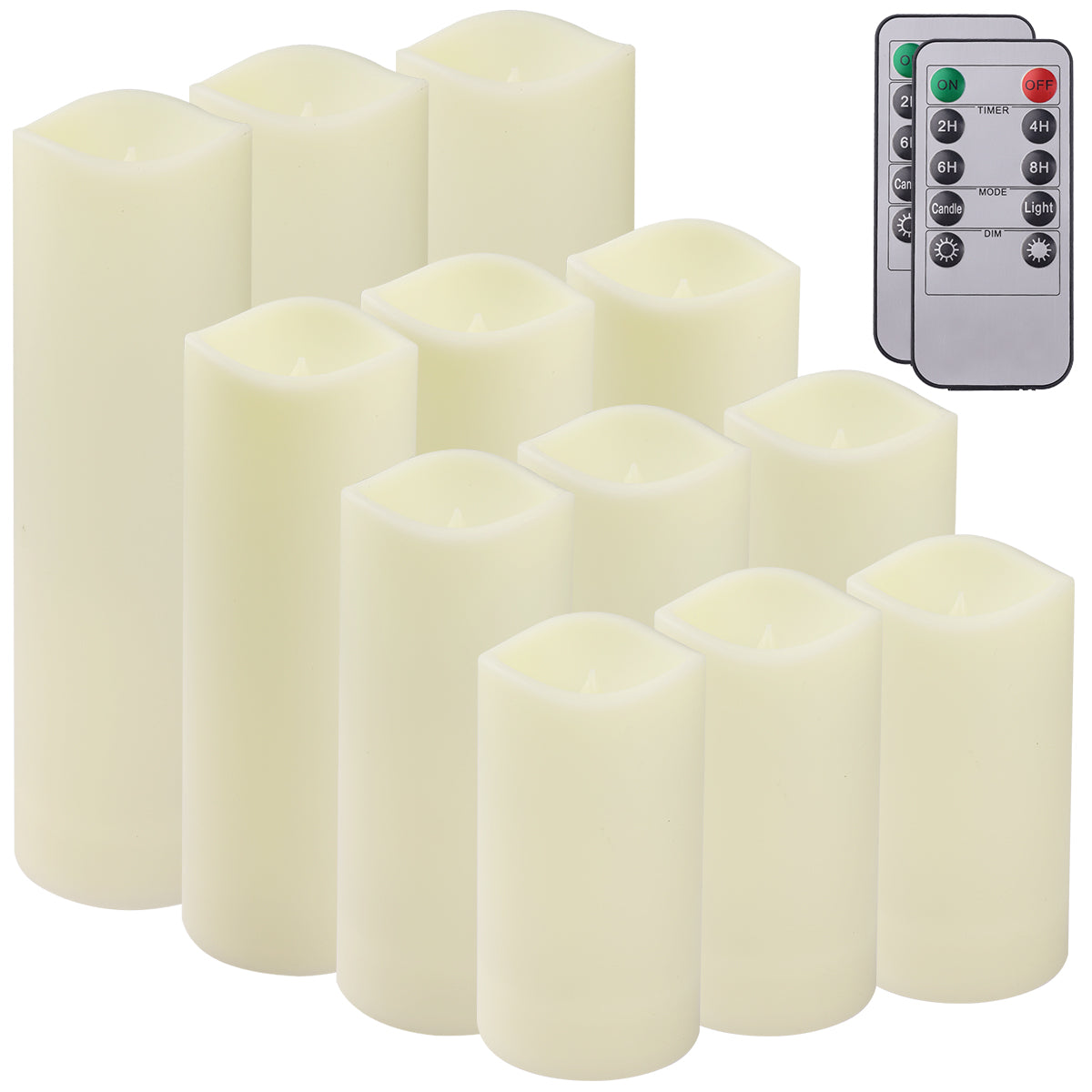 Bougies LED effet flamme