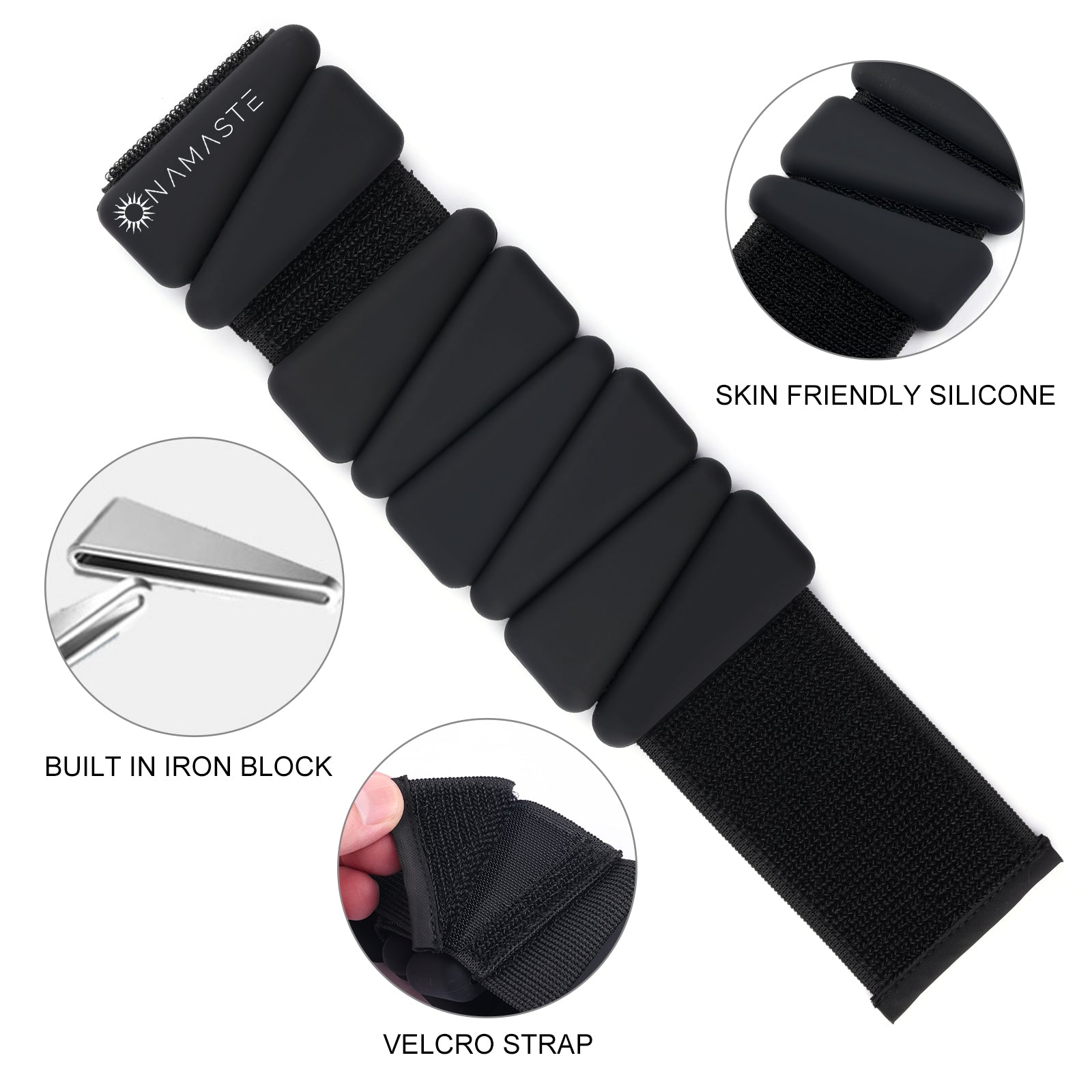Poids de Poignet & Cheville (2 x 500 g, Silicone Premium)