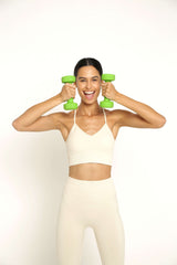 Brassière Sport Dos Nageur crème vu de face