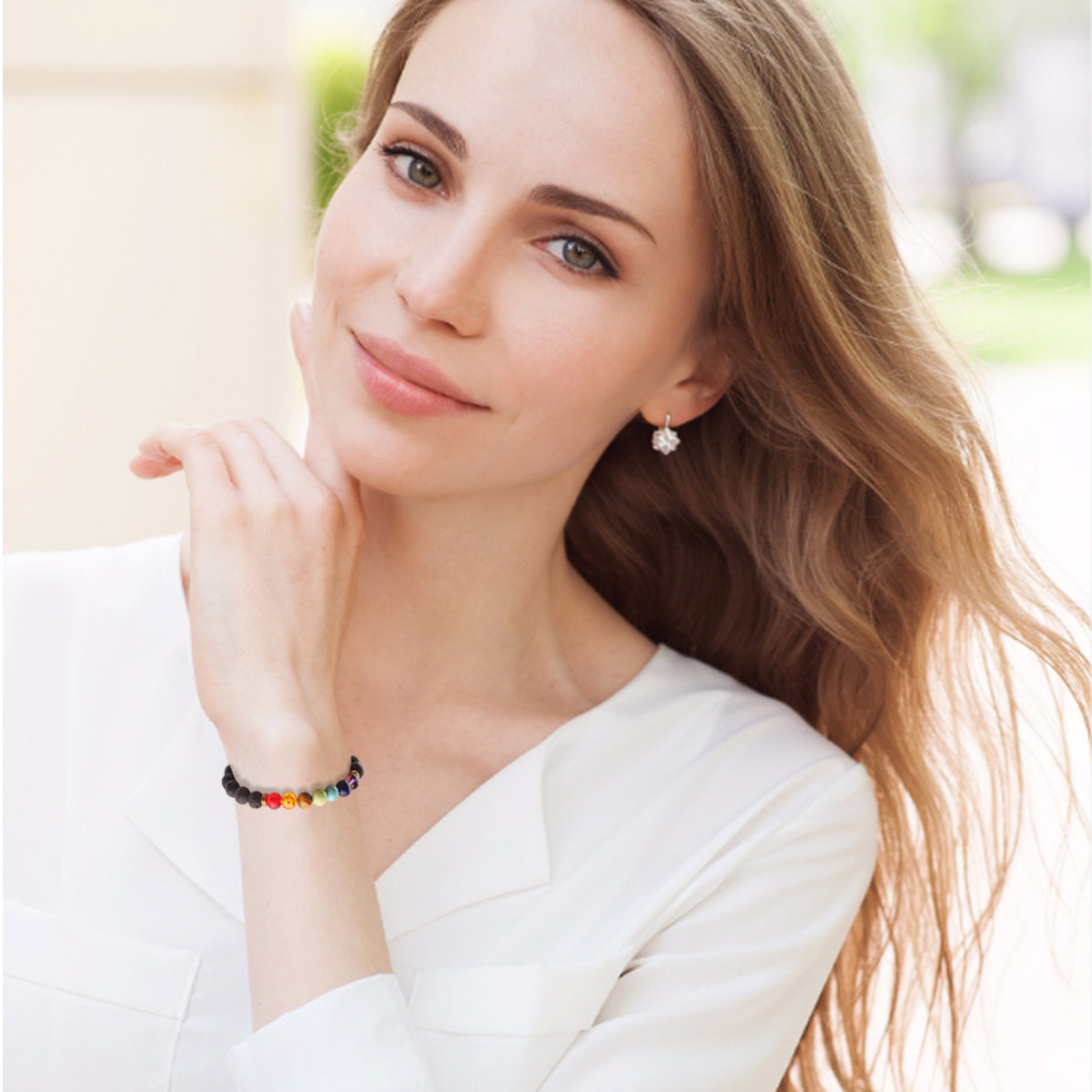 Bracelet de Yoga en Pierres Volcaniques Onamaste
