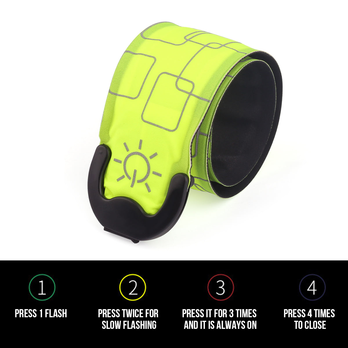 Battery-powered LED bracelet