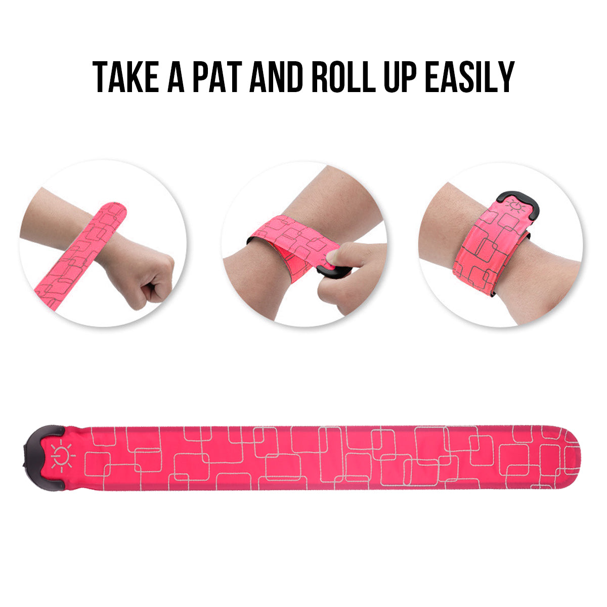 Battery-powered LED bracelet