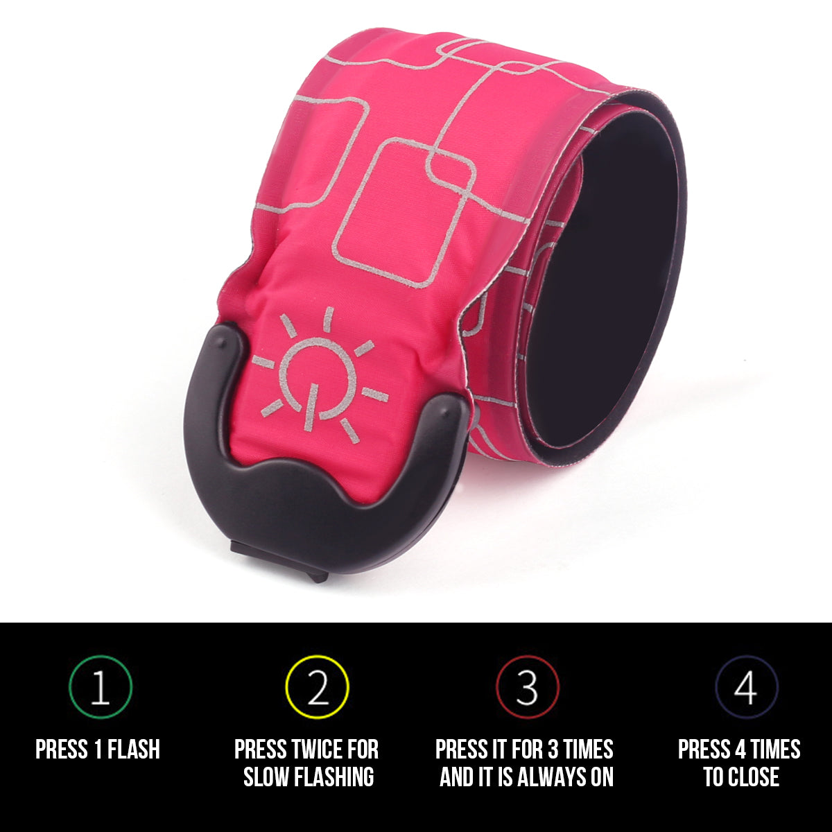 Battery-powered LED bracelet