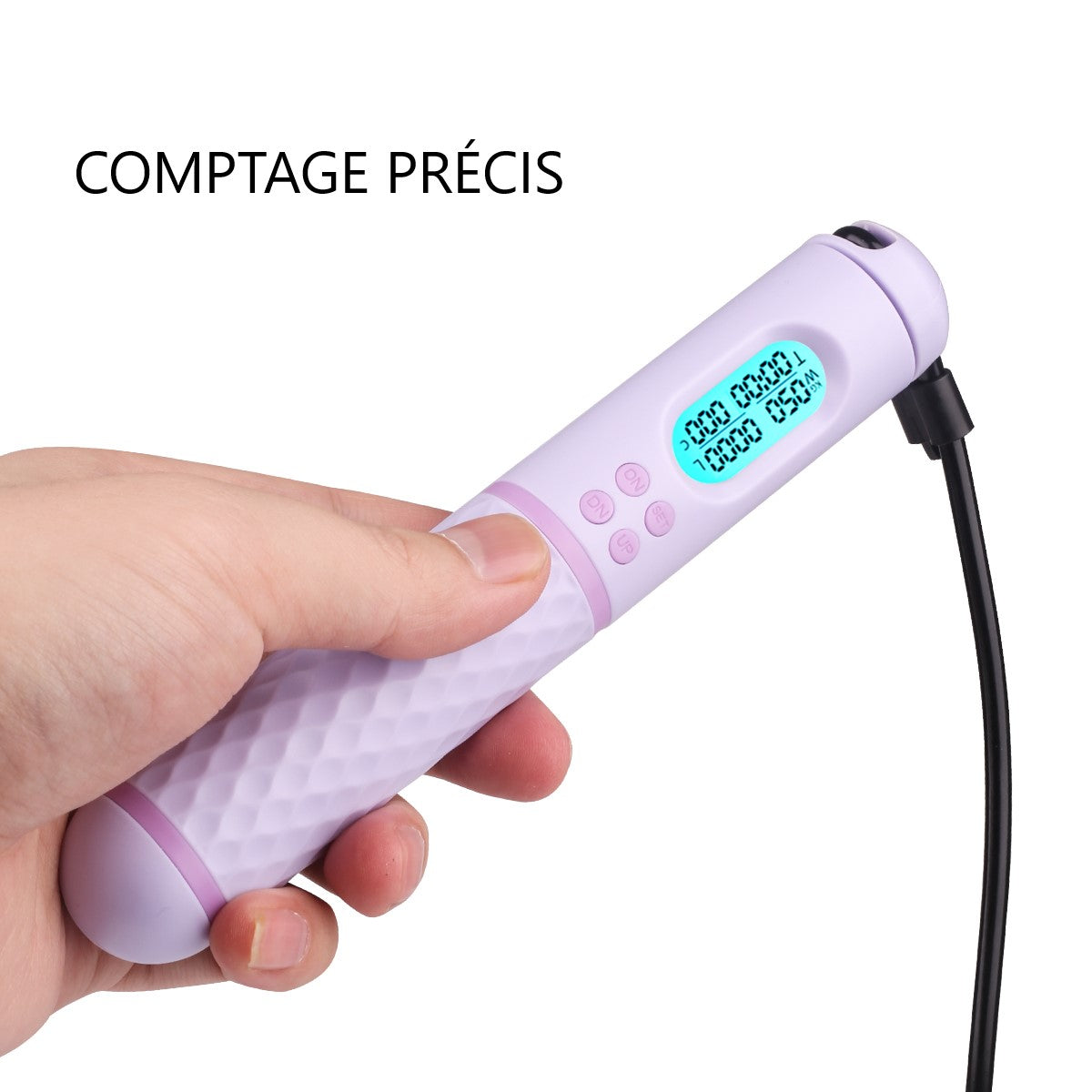 Digital cordless skipping rope