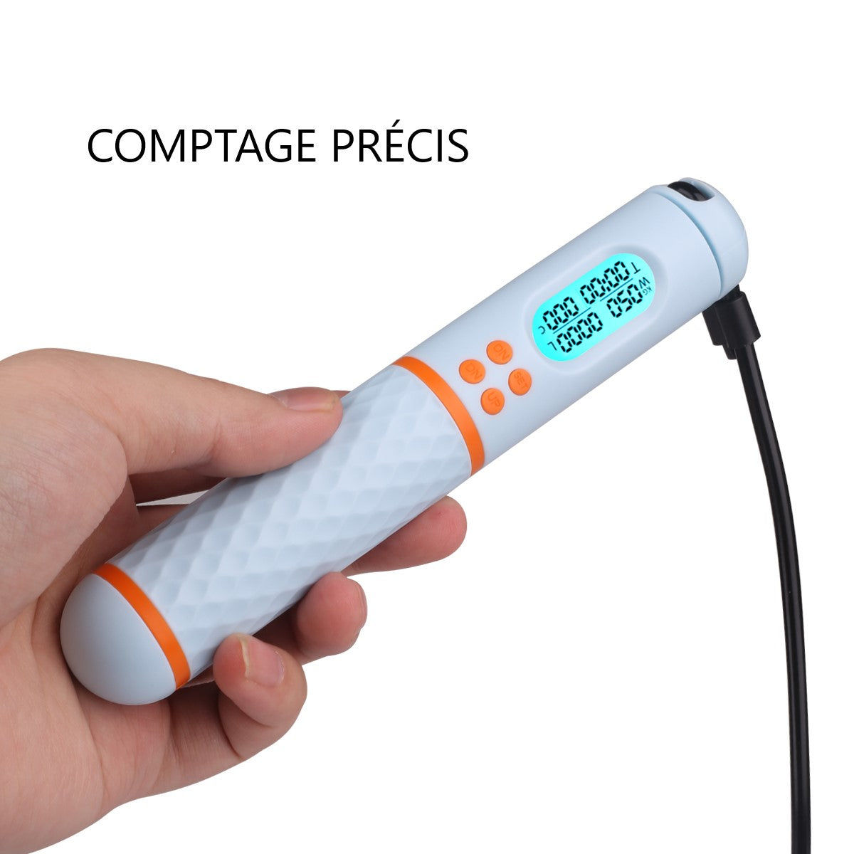 Digital cordless skipping rope