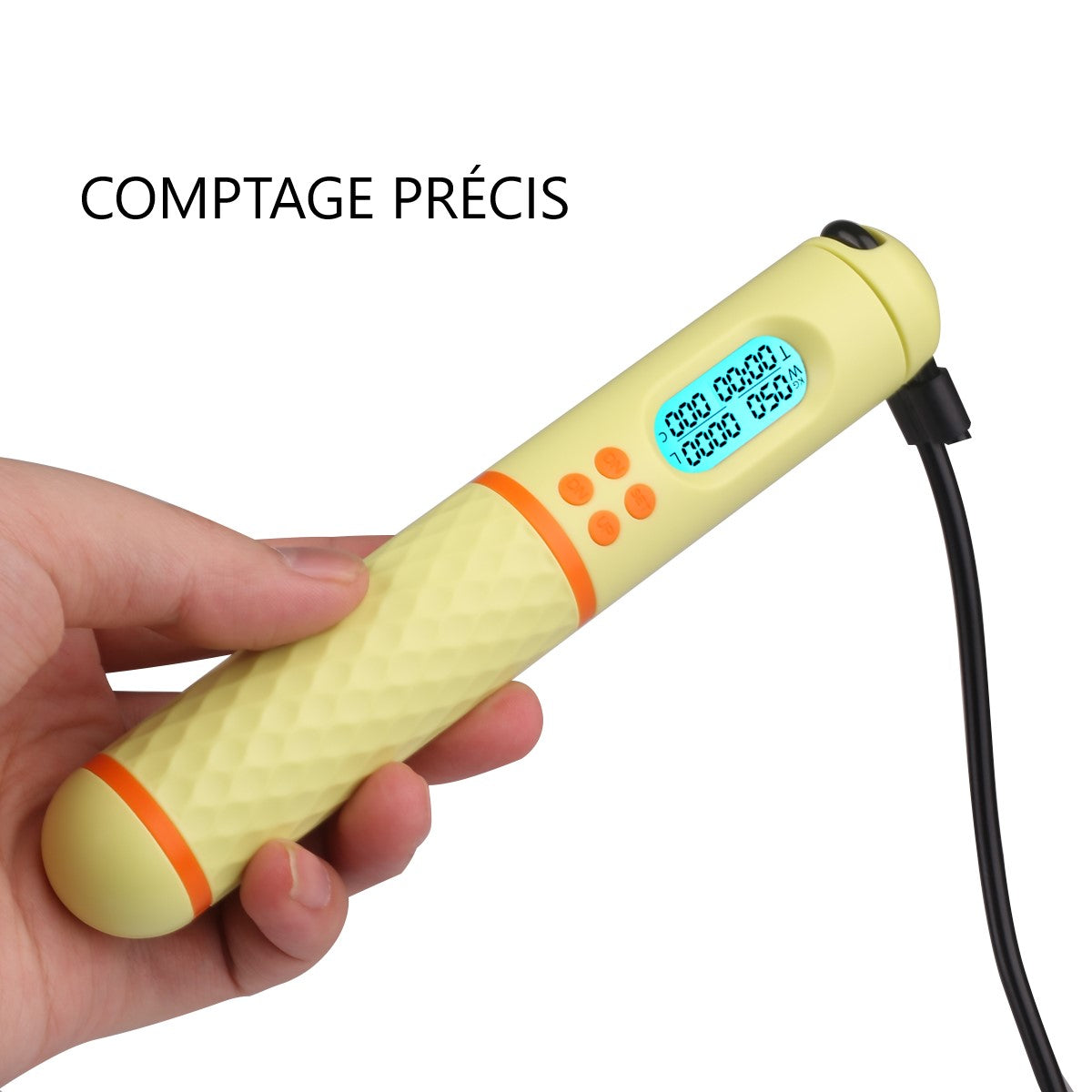 Digital cordless skipping rope