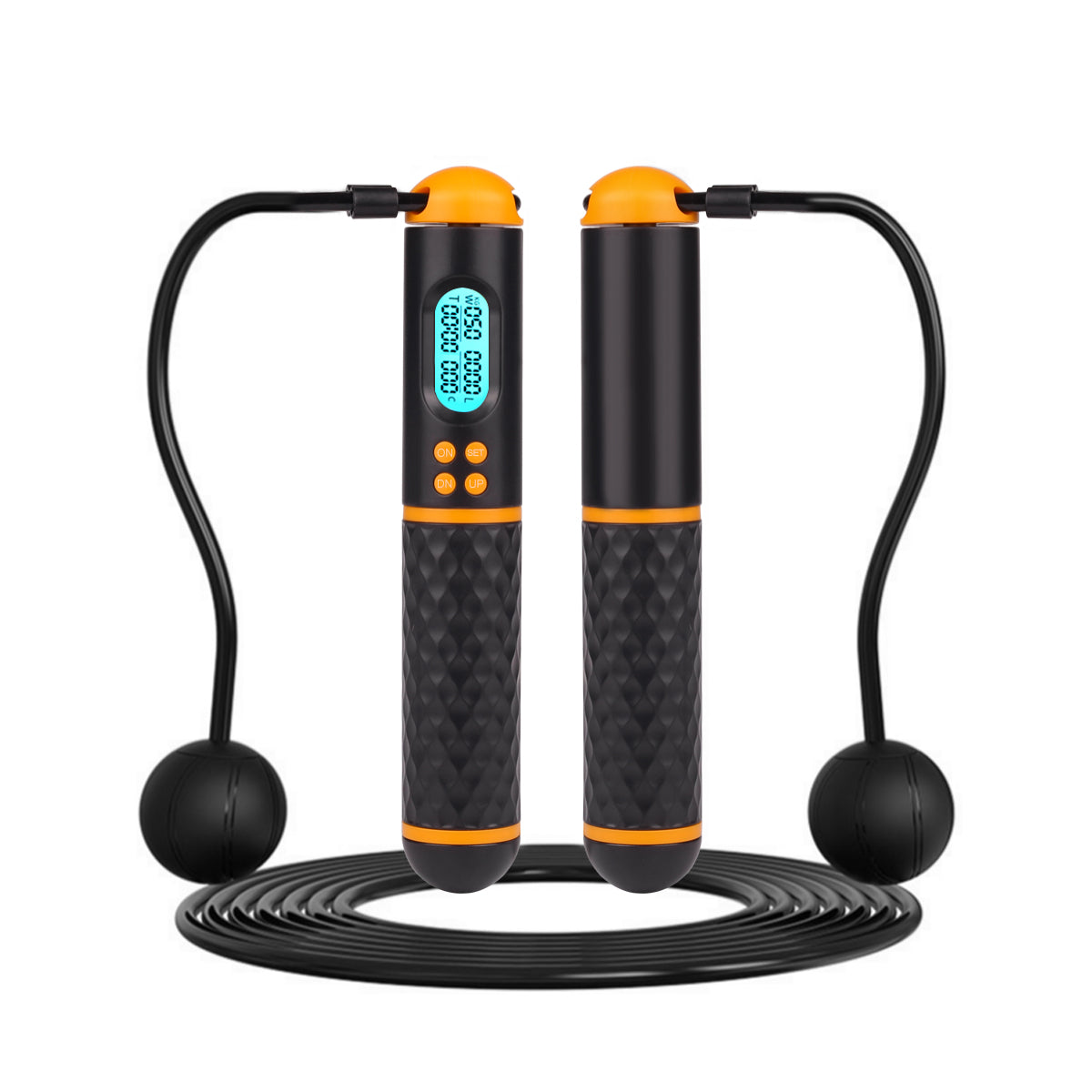 Digital cordless skipping rope