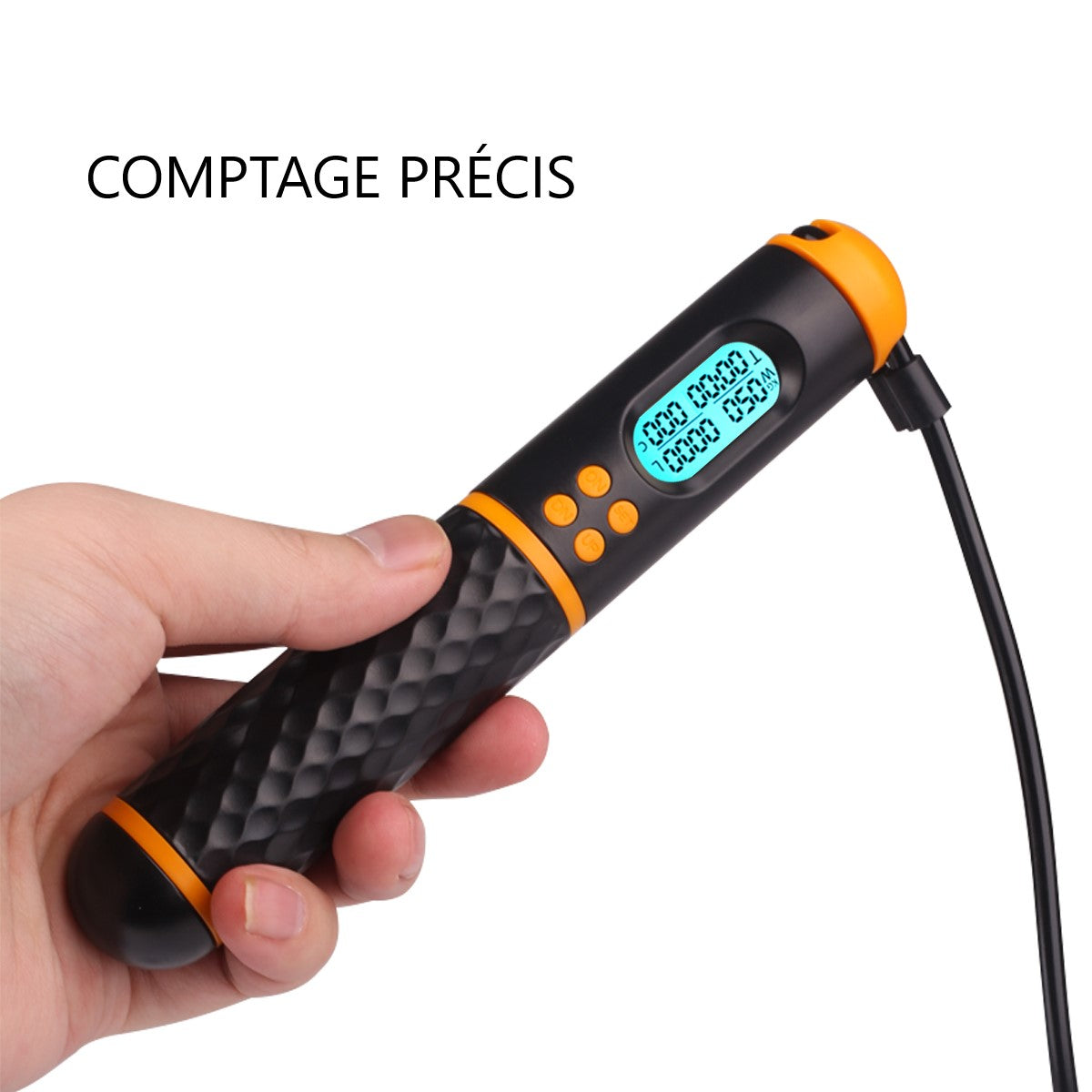 Digital cordless skipping rope