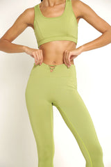 Legging Sport Femme Yoga vert