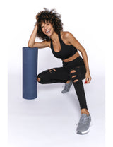 Legging Sport Femme Ajouré noir