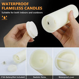 Bougies LED effet flamme