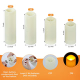 Bougies LED effet flamme