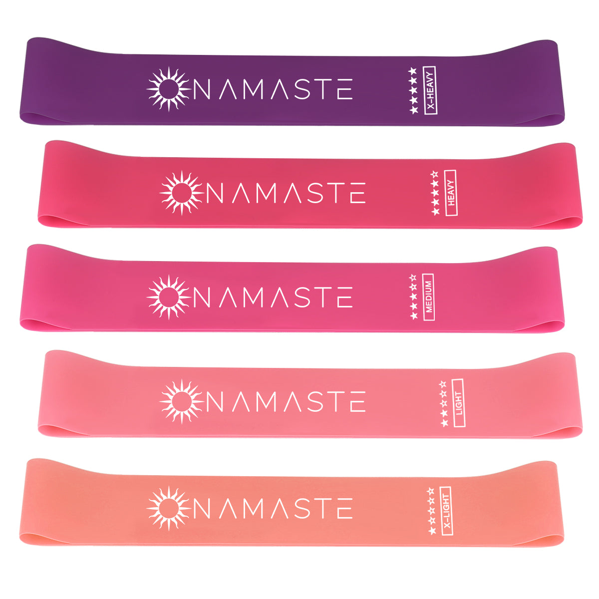 Set of 5 resistance bands