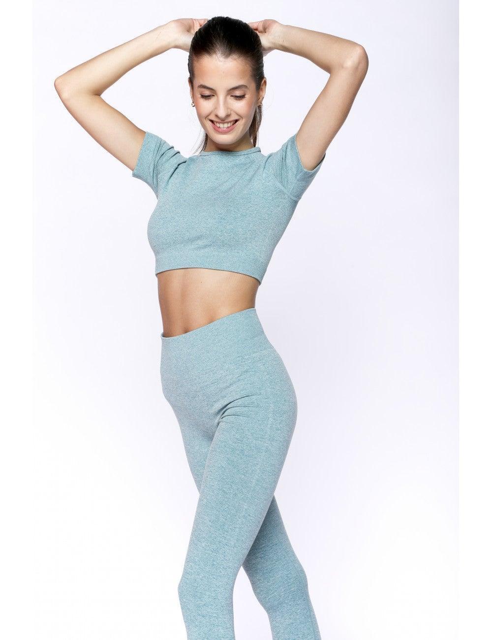 Legging Sport Femme Push Up bleu